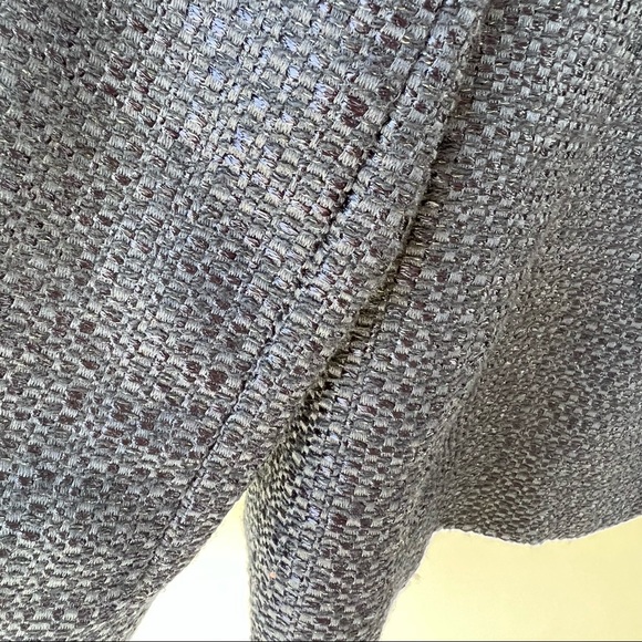 Coldwater Creek navy blue metallic textured blazer jacket Size 16 - Picture 7 of 11